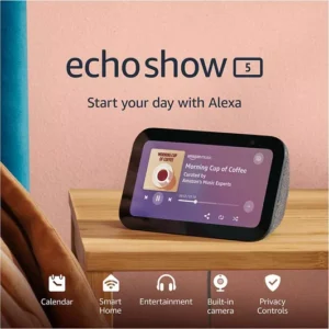 Echo Show 5 (3rd Gen) Smart Display with Alexa - Charcoal - Image 3